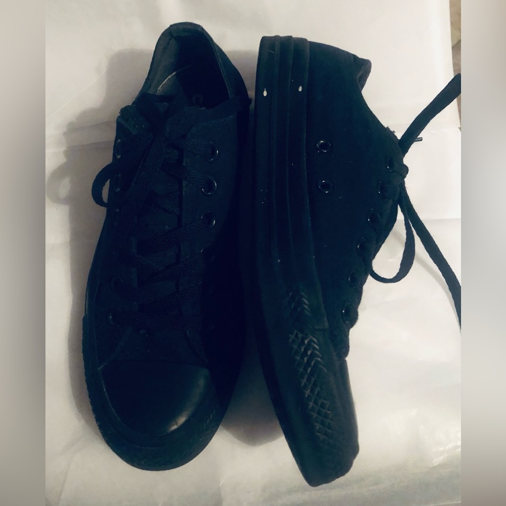 Black on black converse